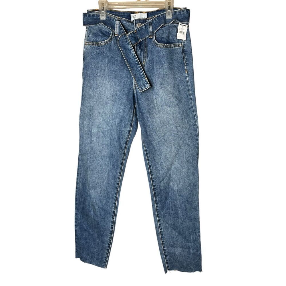 RSQ High Rise Mom Jeans with Belt‎ Size 5/27 NWT